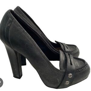 True Religion Black Heels Size 6M